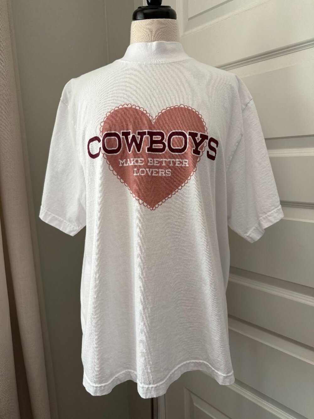 Homewurk Cowboys Make Better Lovers Mockneck Tee : Medium